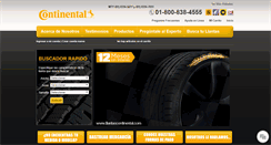 Desktop Screenshot of llantascontinental.com